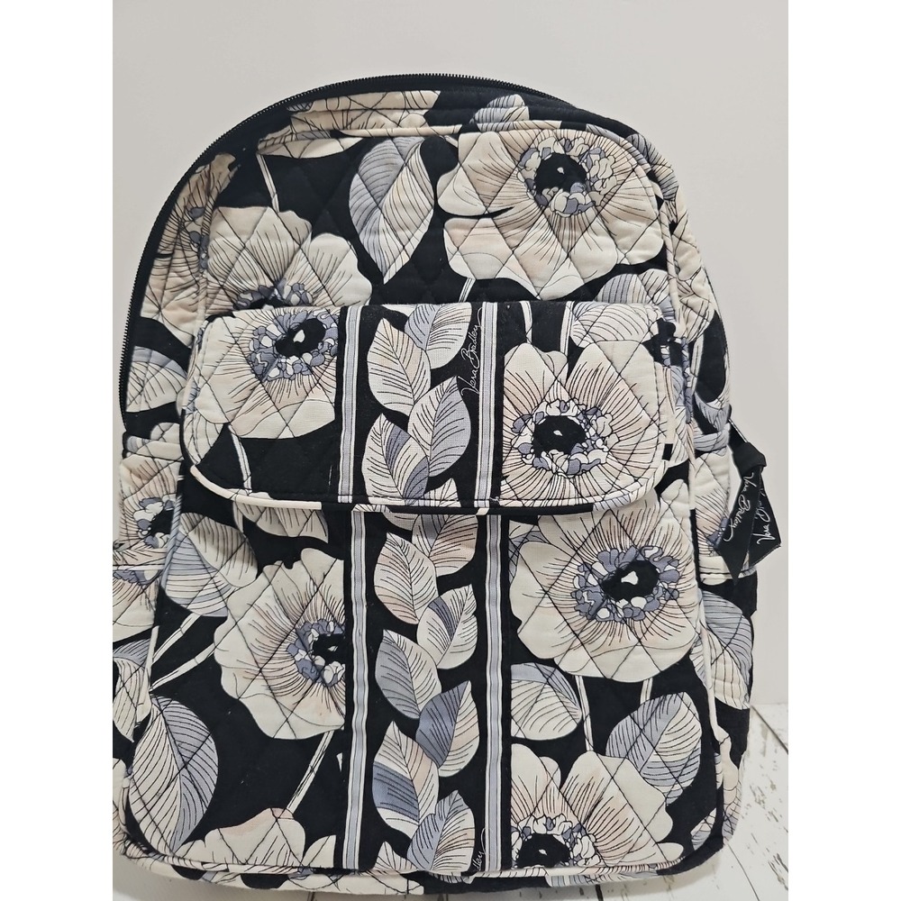 Vera Bradley Camellia Pattern Quilted Backpack - Picture 7 of 15